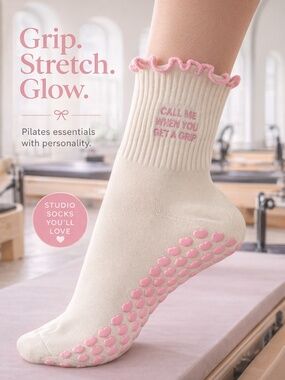 NEW PILATES SOCKS - Call me when you get a grip